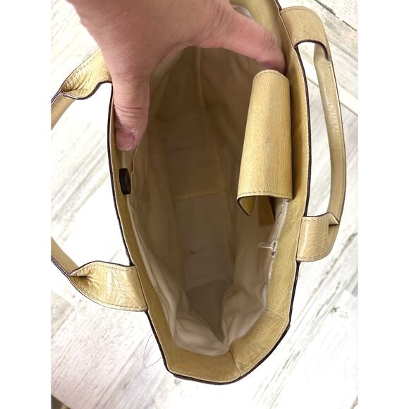 Pibra Women’s White Cutout Horsehair Italian Leather Handle Bag Boho Purse Rare - Picture 6 of 12